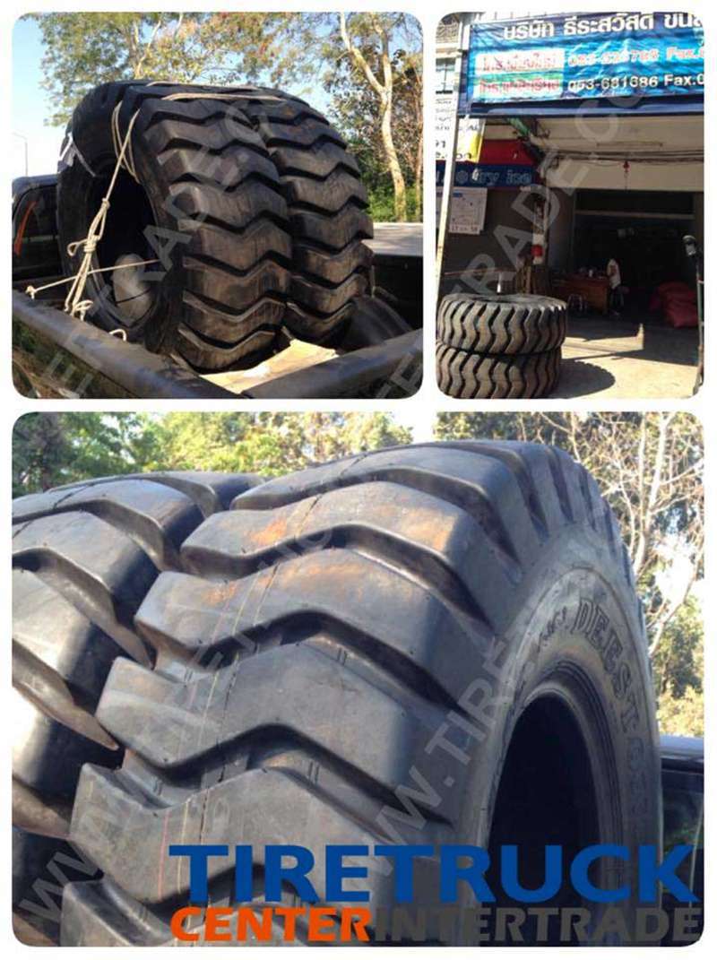 ยางรถตัก 17.5-25 Deestone ส่งลูกค้า แม่สะเรียง...